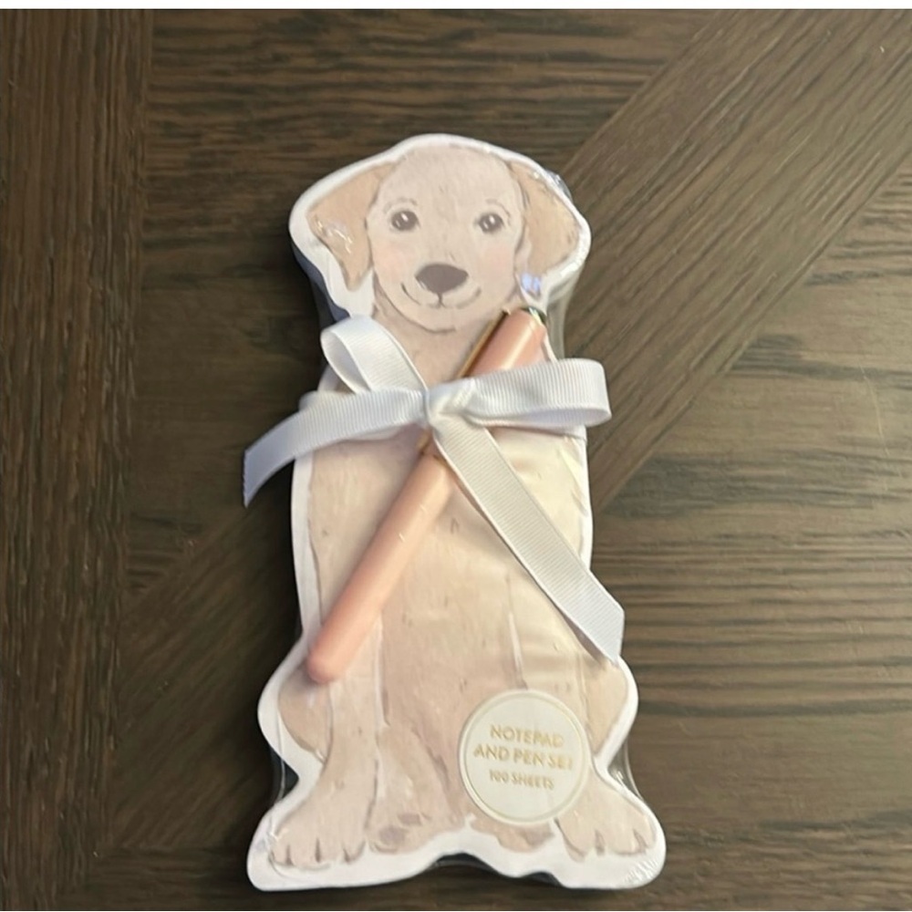 Dog NOTE PAD WITH PEN SET NWT
